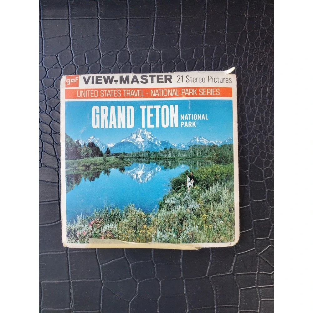 Vintage • View Master 3-D Tour- Grand Teton National‎ Park - 3 Reels/21 Pictures